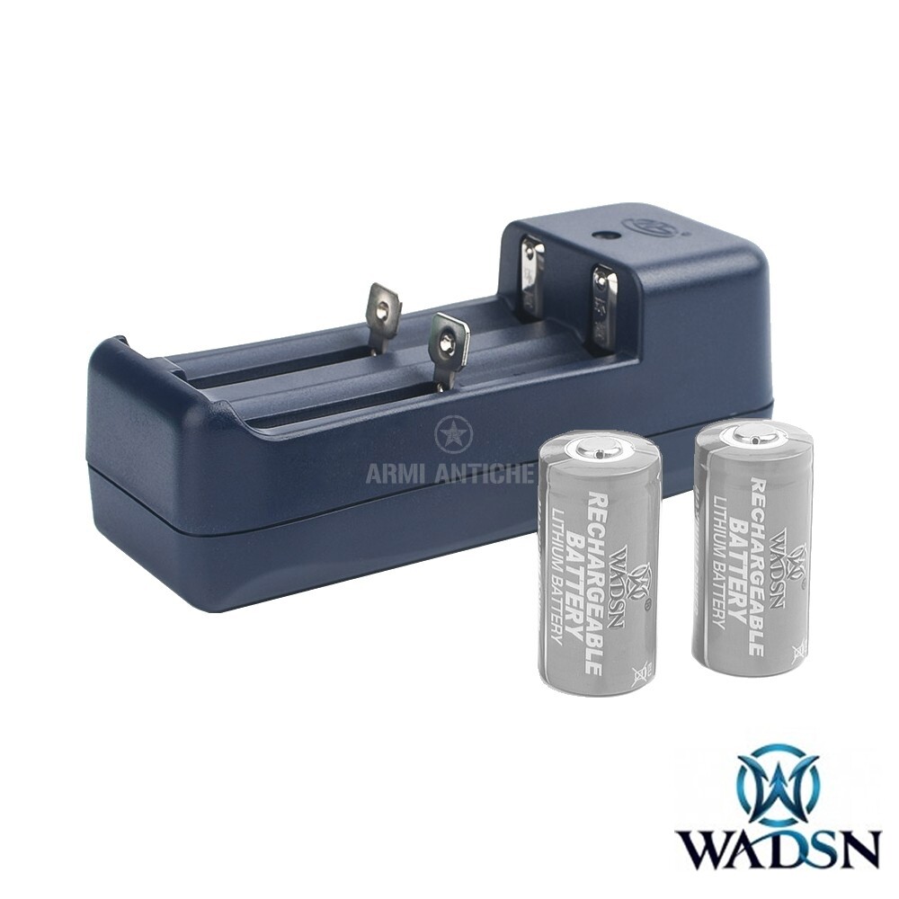 Carica Batterie per Batterie 16340 - WADSN 