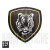 Patch 3D PVC con Velcro Tigre Russia Nero 101 Inc. 