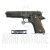 Pistola Softair COLT Elettrica Professionale Gear Box in Metallo CM123