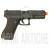 Pistola Softair a molla Glock Nera