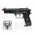 Pistola softair scarrellante a gas Beretta 92 full-metal colore nero-silver marca HFC 