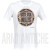 T-shirt in cotone organico colore bianco con stampa "break rules" - D.Five (DF5-ORG-4 WH)