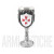 Calice con croce templare 19 cm