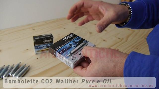 Bombolette CO2 Walther Pure e Oil lubrificante