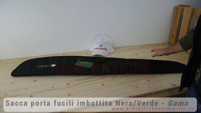 Sacca porta fucili imbottita Nera e Verde con tracolla by Gamo