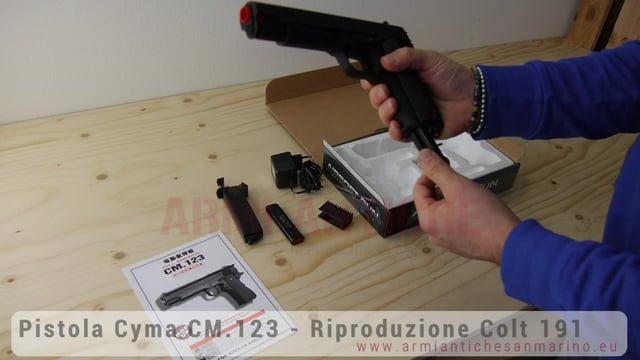 Pistola COLT Elettrica Cyma CM123 - gear box in metallo